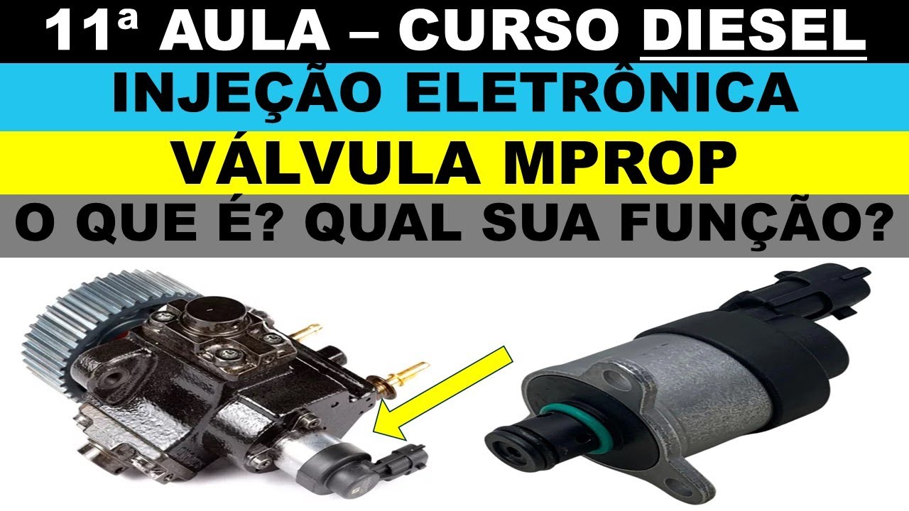 O que é válvula Mprop na injeção eletrônica diesel? Qual sua função? Curso de injeção diesel