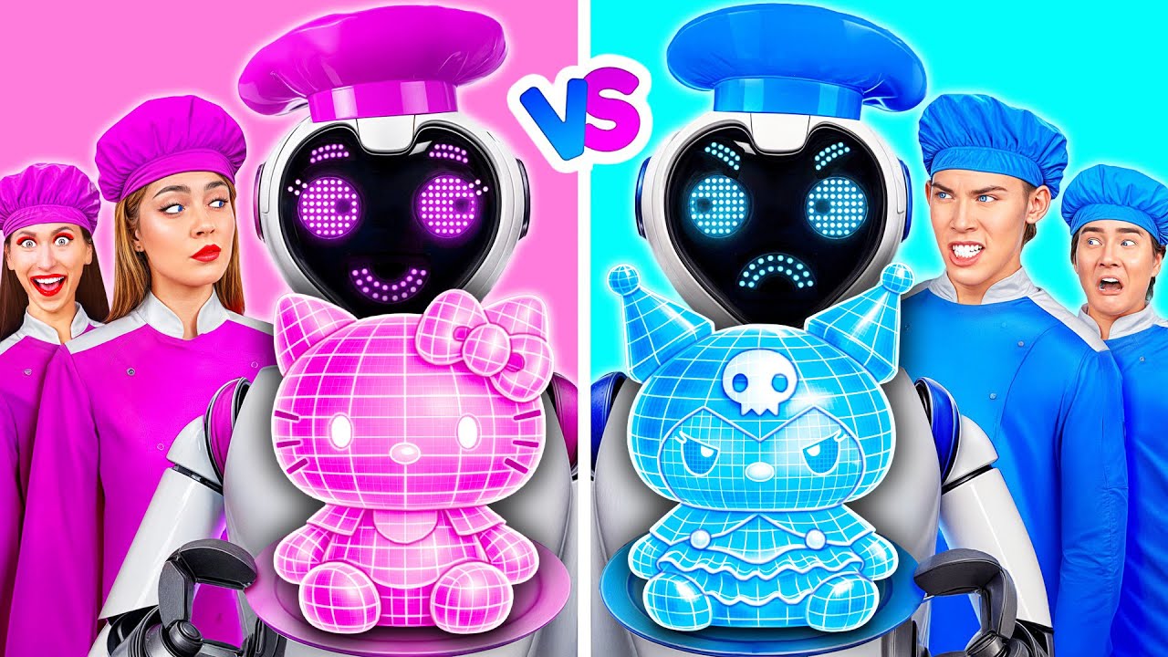 Кулинарный Челлендж: Мальчики VS Девочки с Роботом | Сумасшедшие Кулинарные Идеи от Crazy DO