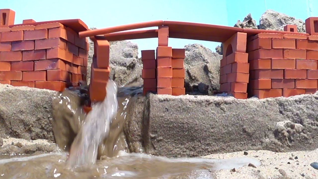 MINI BRICK BRIDGE COLLAPSE - DAM BREACH MODELING