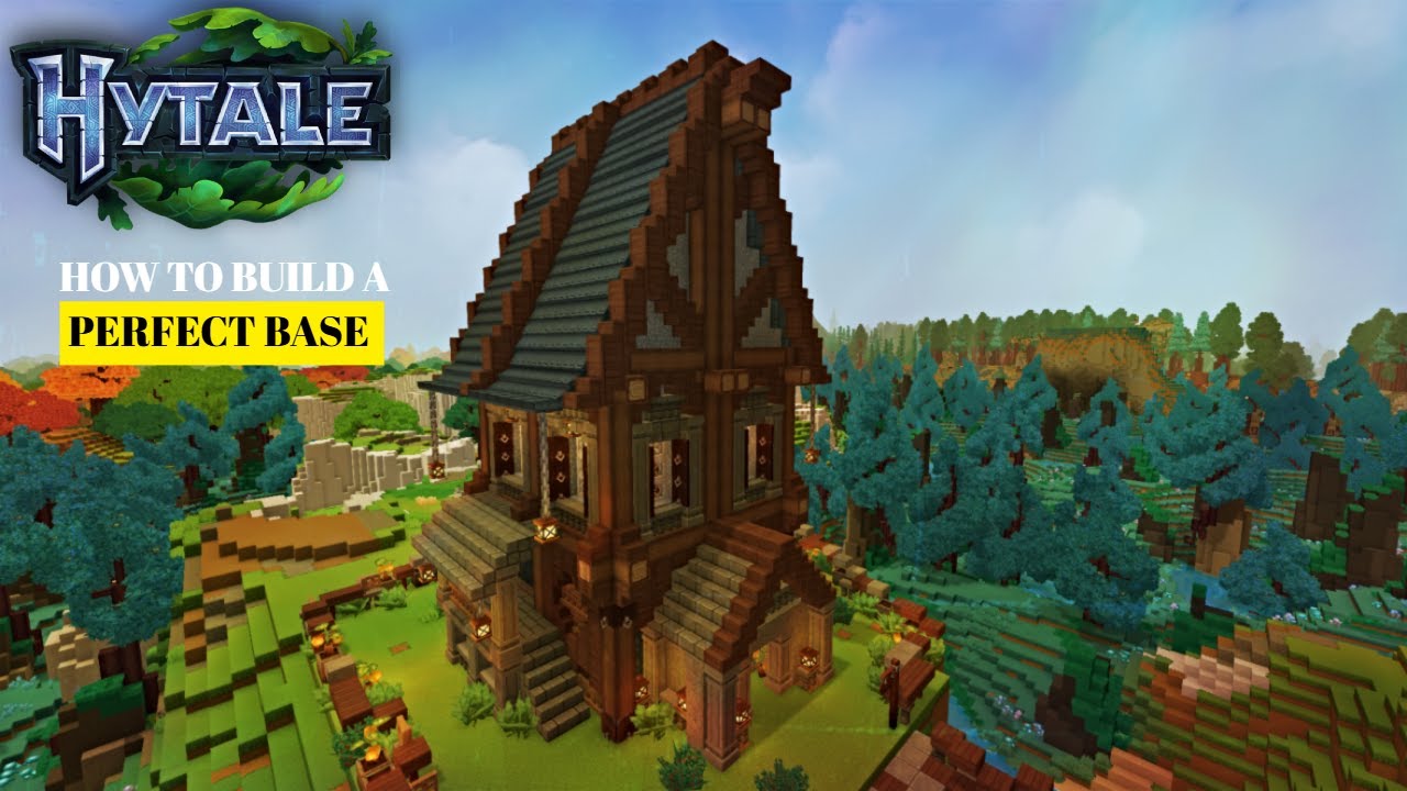 Hytale: How to Build a Medieval  House (Tutorial) pt1