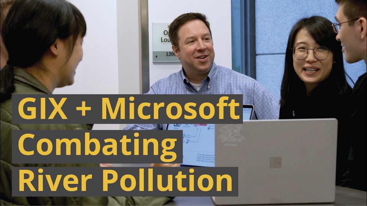 How a smart AI camera is tracking plastic pollution in the world's rivers || Microsoft + GIX
