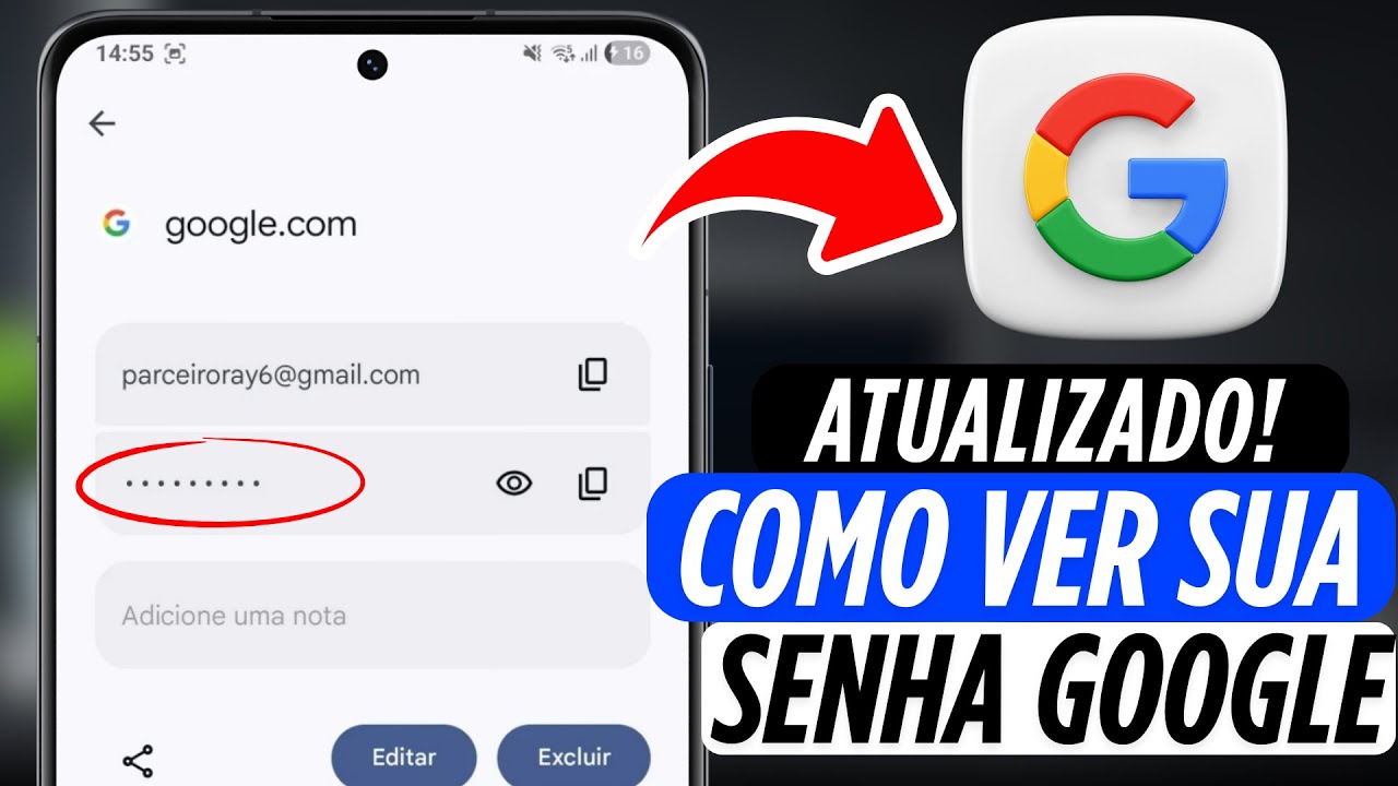 COMO DESCOBRIR A SENHA DA SUA CONTA DO GOOGLE