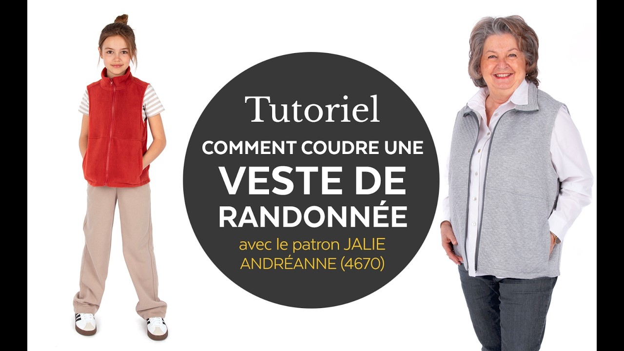 Comment une veste de randonnée (Jalie patron 4670 Andréanne)