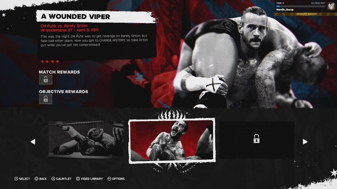 WWE2K26 Showcase : CM Punk Vs Randy Orton  in WrestleMania 27 ( Match.3) in 4K 60fps Gameplay