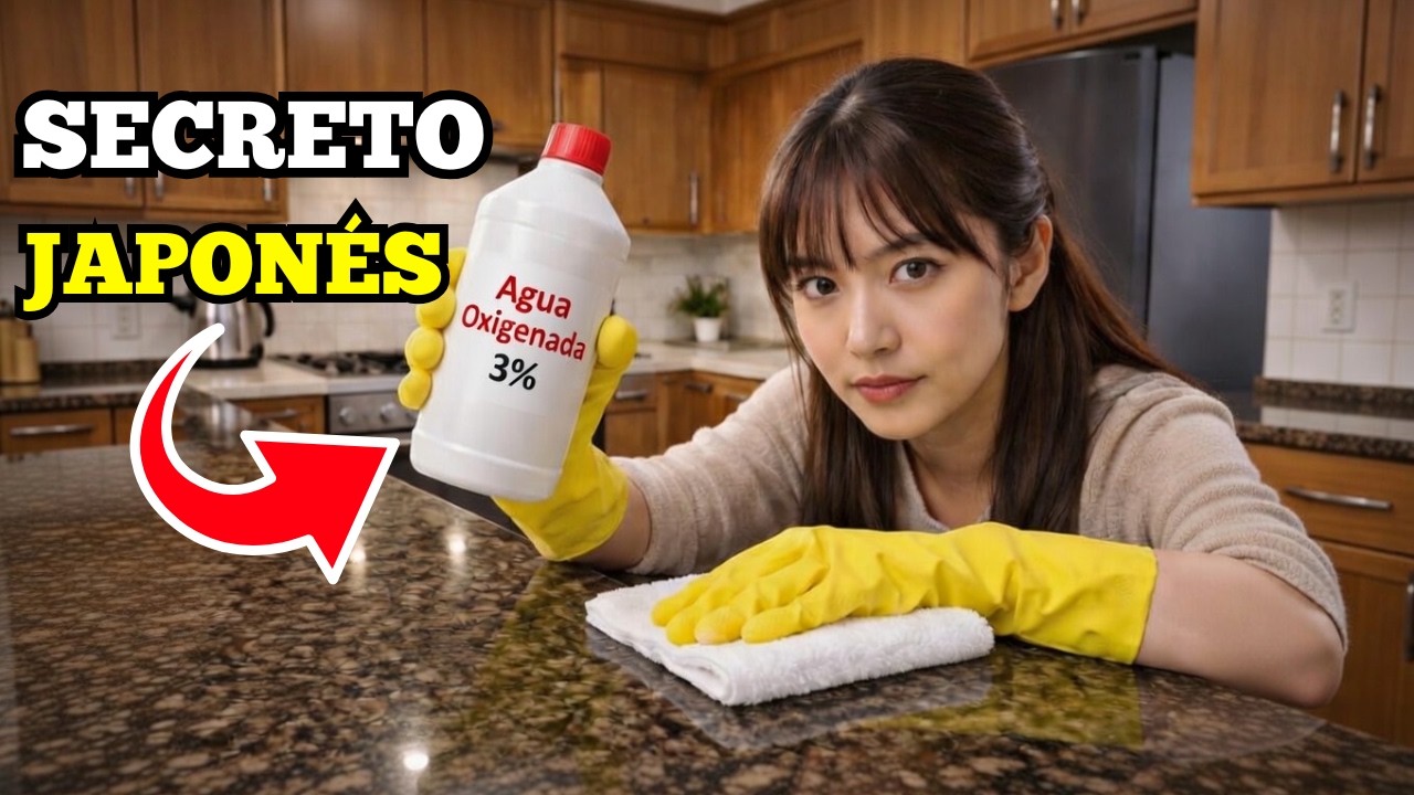 Transformé mi Cocina con 1 Euro El Truco Japonés del Agua Oxigenada