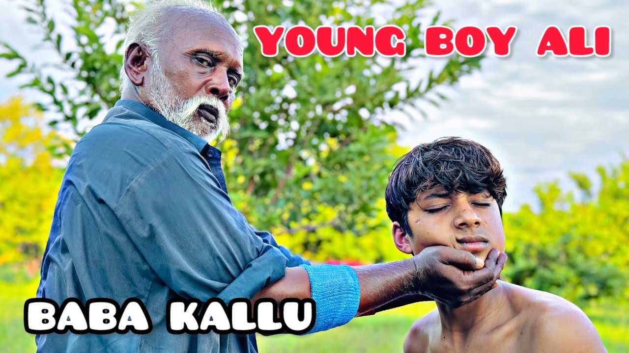YOUNG BOY ALI MASSAGE BY BABA KALLU | HEAD MASSAGE | ARM MASSAGE | BACK MASSAGE #headmassage #asmr