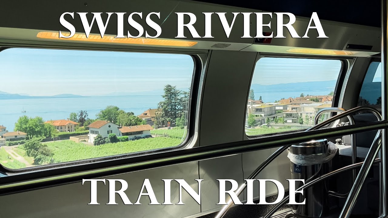 [SUB] 4K Scenic Train Rides Along the Swiss Riviera: Lausanne-Montreux