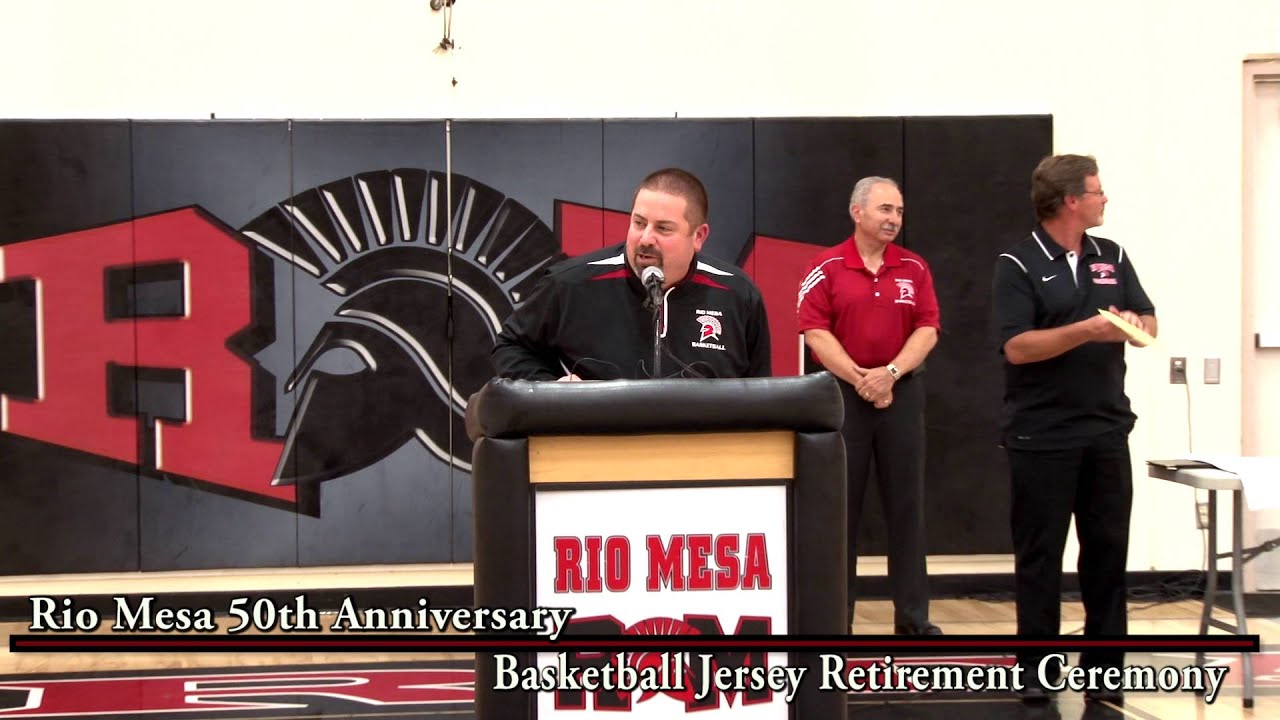 Rio Mesa Basketball Jersey Retirement Ceremony