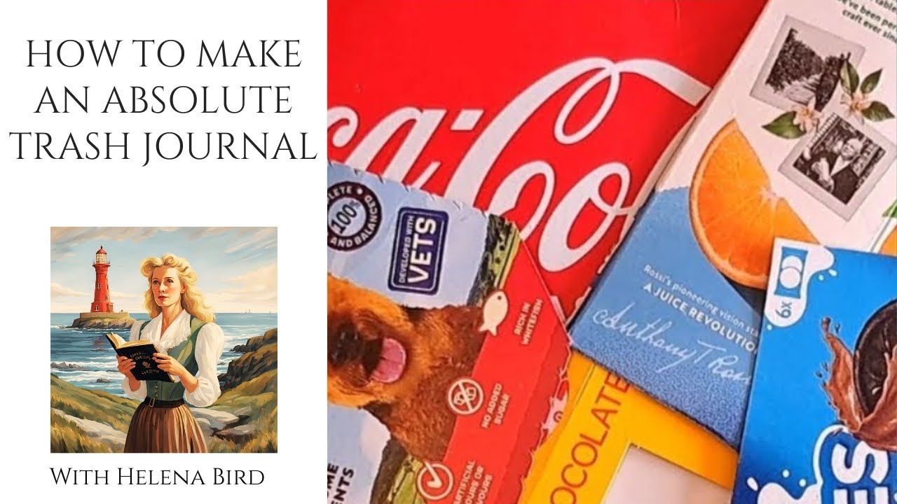 Absolute Trash Journal 🖤 Making a True Junk Journal 🖤 Budget Craft