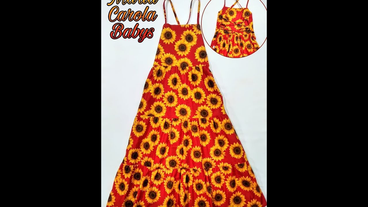 Vestido 3 Marias, veste de 1 a 12 anos, modelagem gratuita