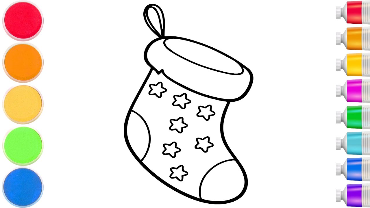 How to Draw a Cute Christmas shoes | Easy Step by Step
