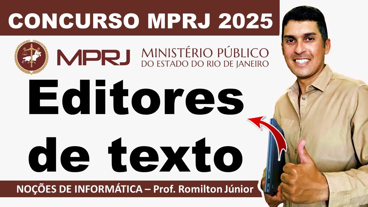 Concurso MPRJ 2025 | Editores de texto | informatica mprj |  #concursomprj #concursomprj2025 #fgv
