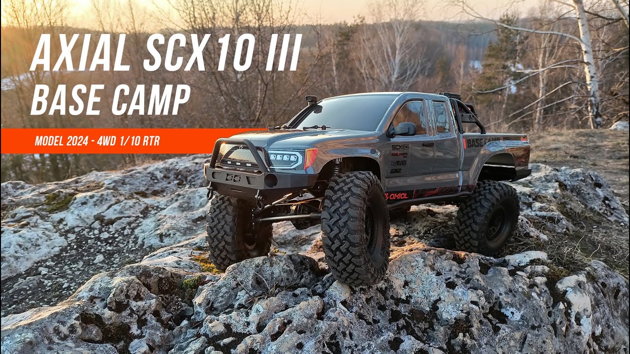 AXIAL SCX10 III Base Camp 2024 4WD 110 RTR ! FIRST LOOK & RUN #axial #rccrawler #scx10iii #rcreview