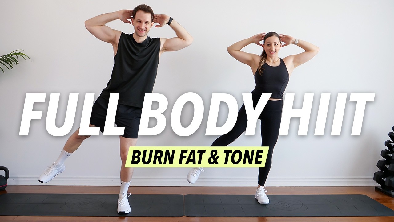 1 Hour Total Full Body HIIT Workout (No Equipment)