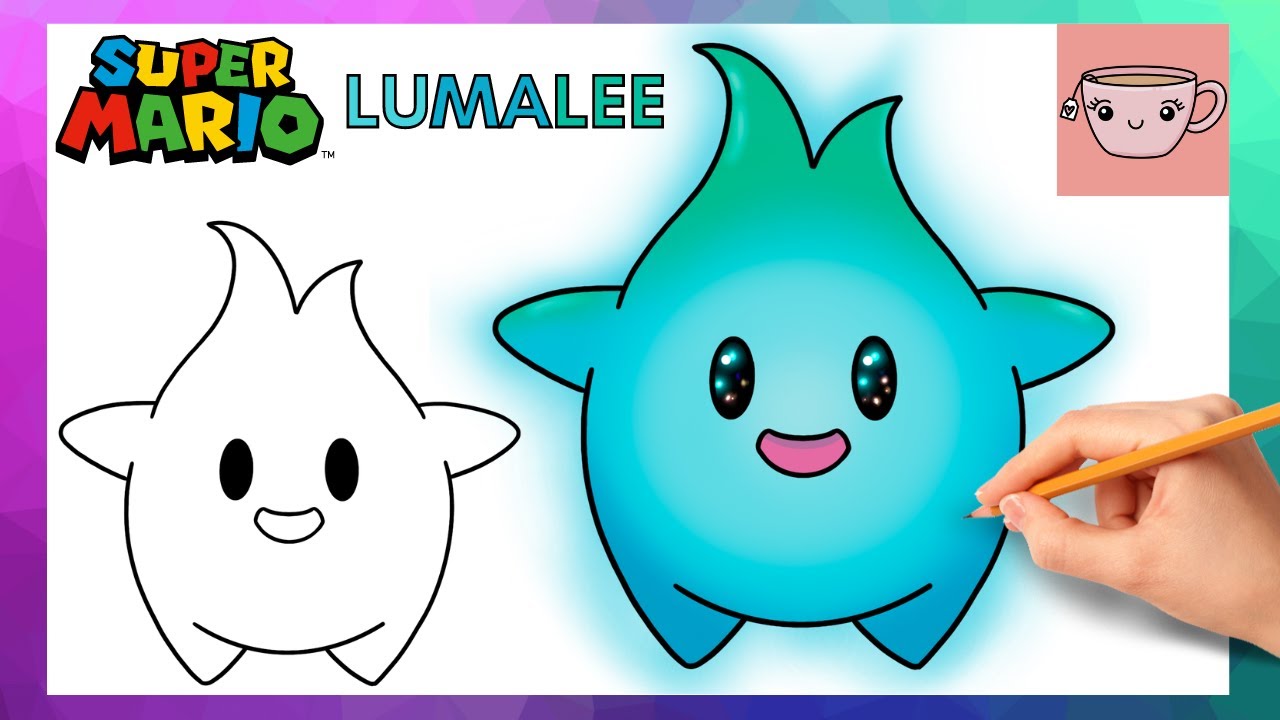 How To Draw Lumalee | Super Mario Bros. Movie | Easy Step By Step Drawing Tutorial