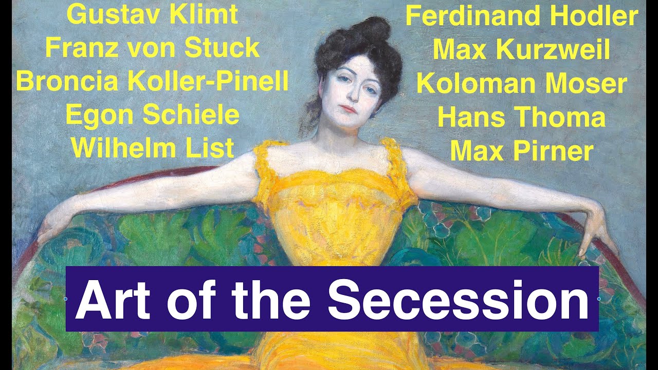 Secession Art:  Gustav Klimt, Franz von Stuck, Egon Schiele, Ferdinand Hodler #austria #germany #art