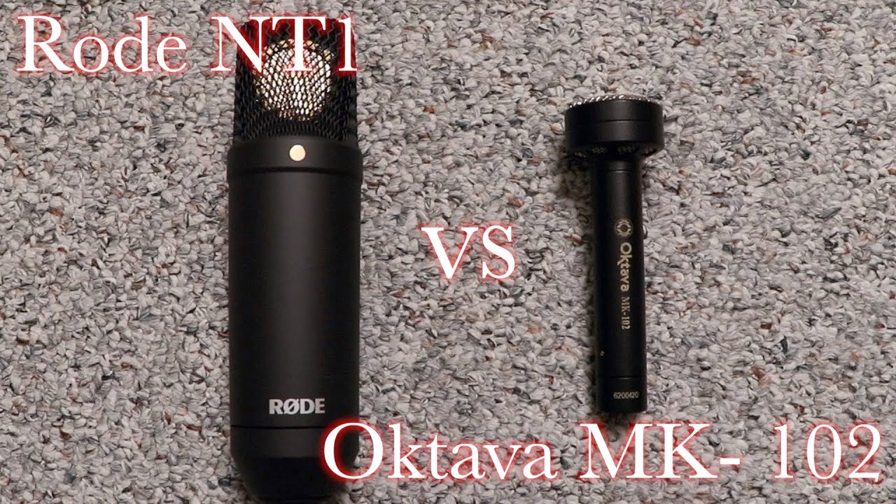 Rode NT1 vs Oktava MK-102 (Large Diaphragm Cardioid Shootout)
