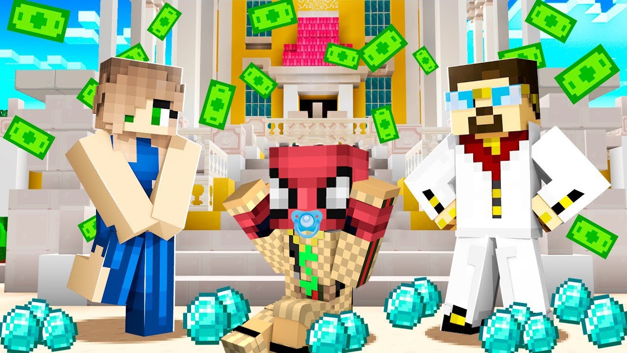 FAKİRİ MİLYONER AİLE SAHİPLENDİ! 🤑 - Minecraft