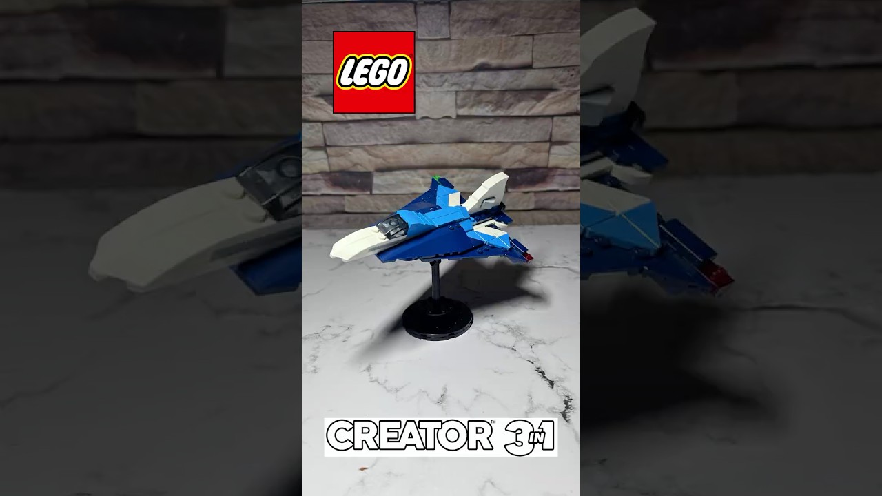 LEGO Creator 3in1 31160 Aircraft Jet Plane Extra Speed Build 
