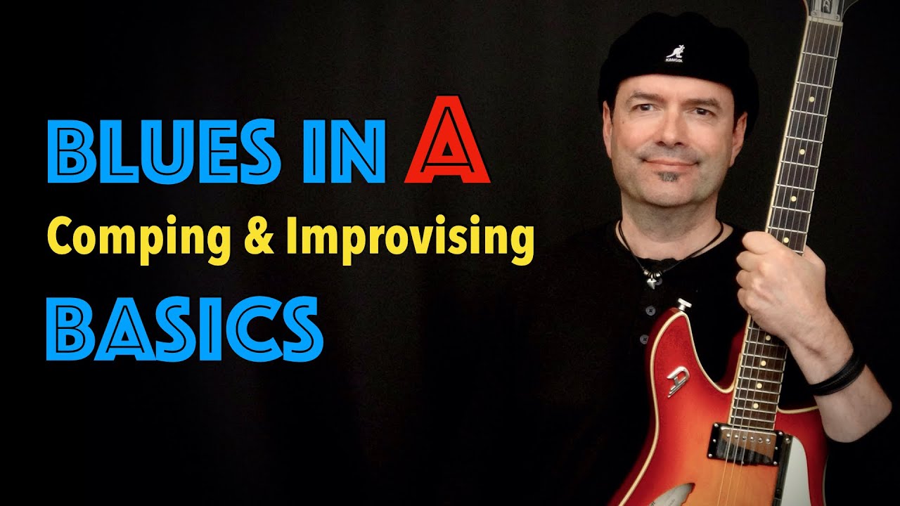Blues in A - Comping & Improvising - Basics - Easy Lesson by Achim Kohl (Tabs available)