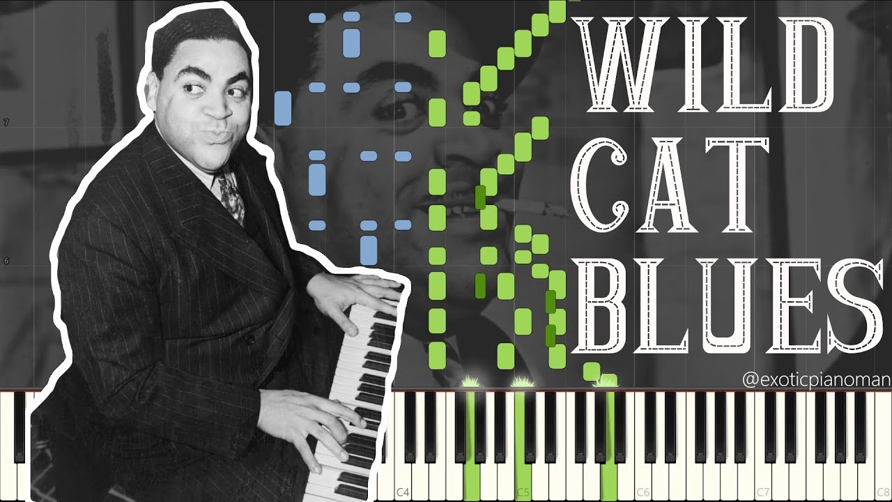 Thomas Fats Waller - Wild Cat Blues (Solo Jazz Stride/Ragtime Piano Synthesia)
