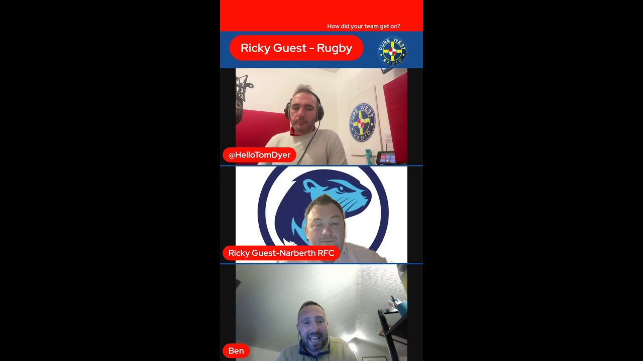 Pure West Sports Show with Eaton-Evans & Morris - Ricky Guest, Rugby