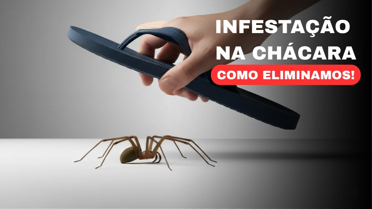 Aranhas-marrons na chácara! Como estamos eliminando de vez