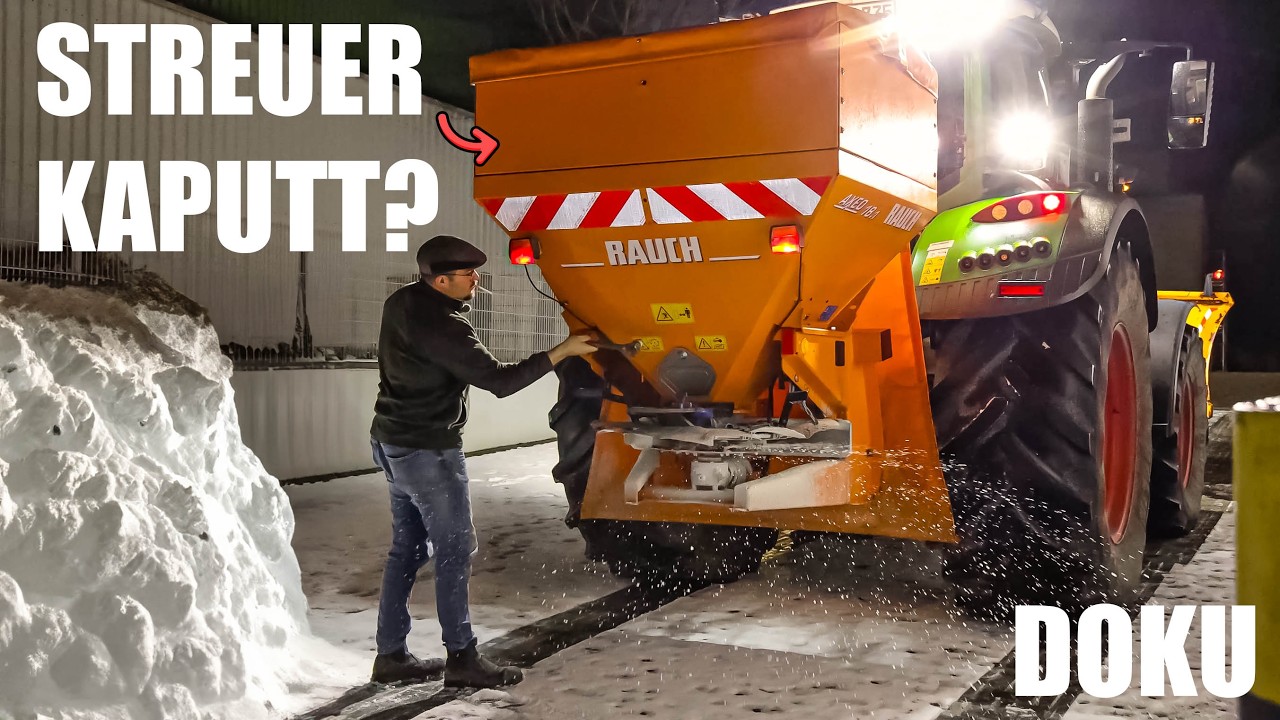 Eine Nacht Winterdienst mit Yannic 🚜❄️ | Doku