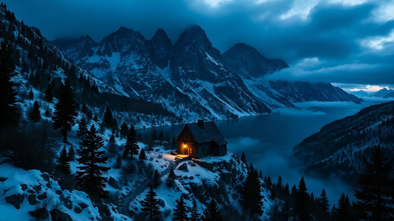 Dark Nordic Ambience - Call of Winter Spirits | D&D/RPG (Tagelharpa Inspired)