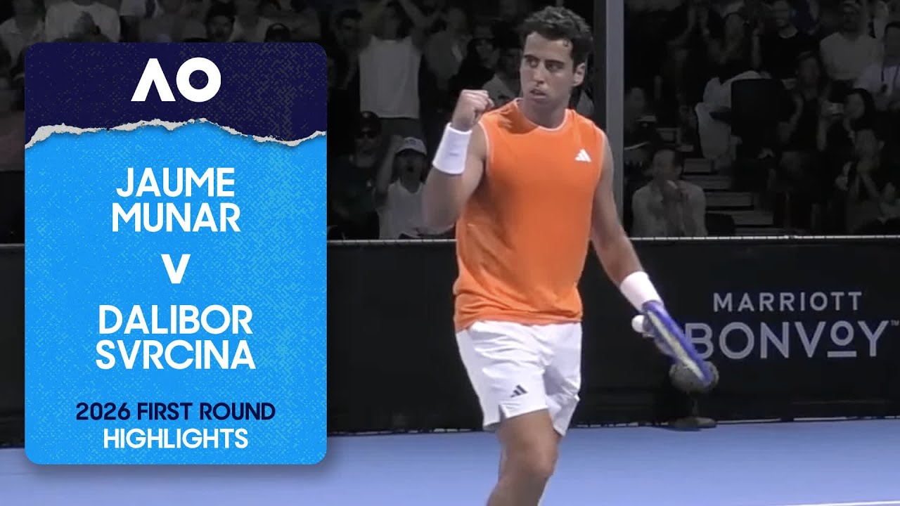 Jaume Munar v Dalibor Svrcina Highlights | Australian Open 2026 First Round