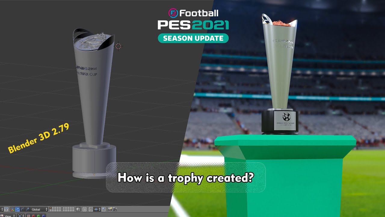 PES2021 - How is a trophy created - CFA Super Cup