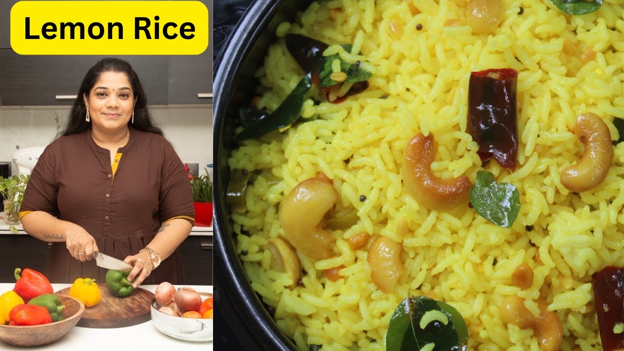 Lemon Rice Recipe - Chitranna - Lemon Sadam Recipe - Yummy Tummy Aarthi