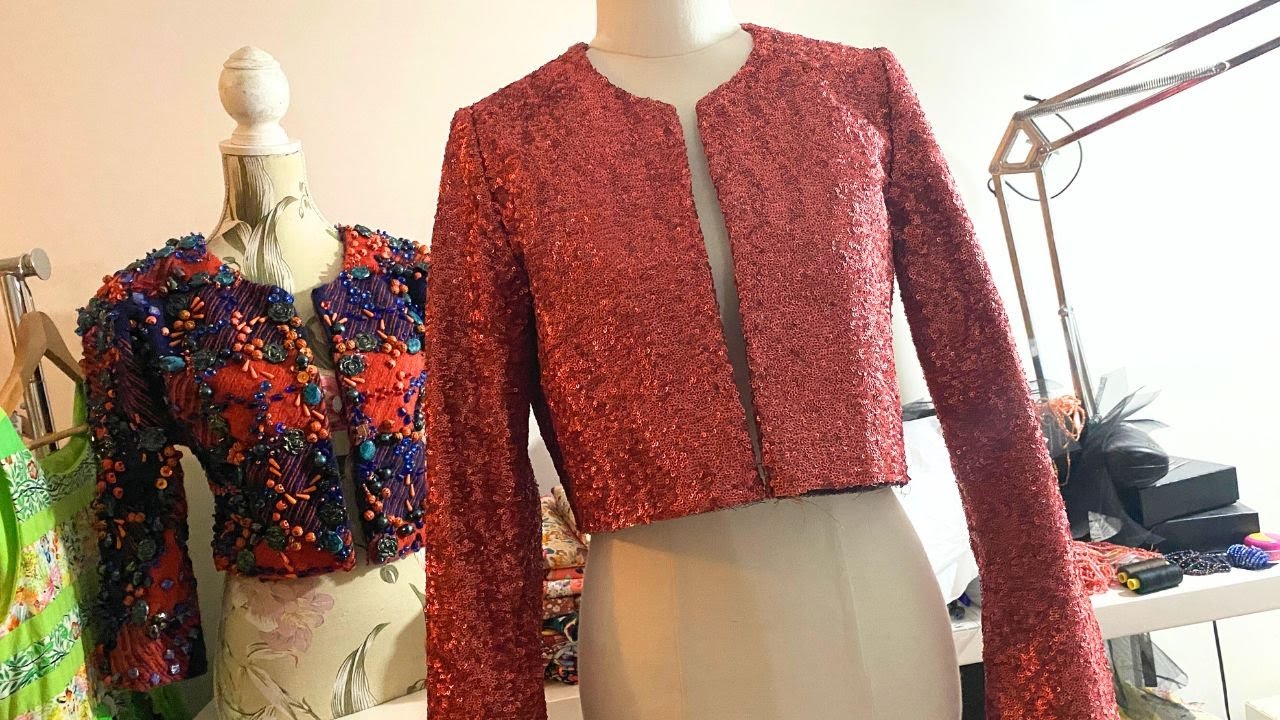 I Made a Sequin Jacket ✨🧥✨ Vogue V1536