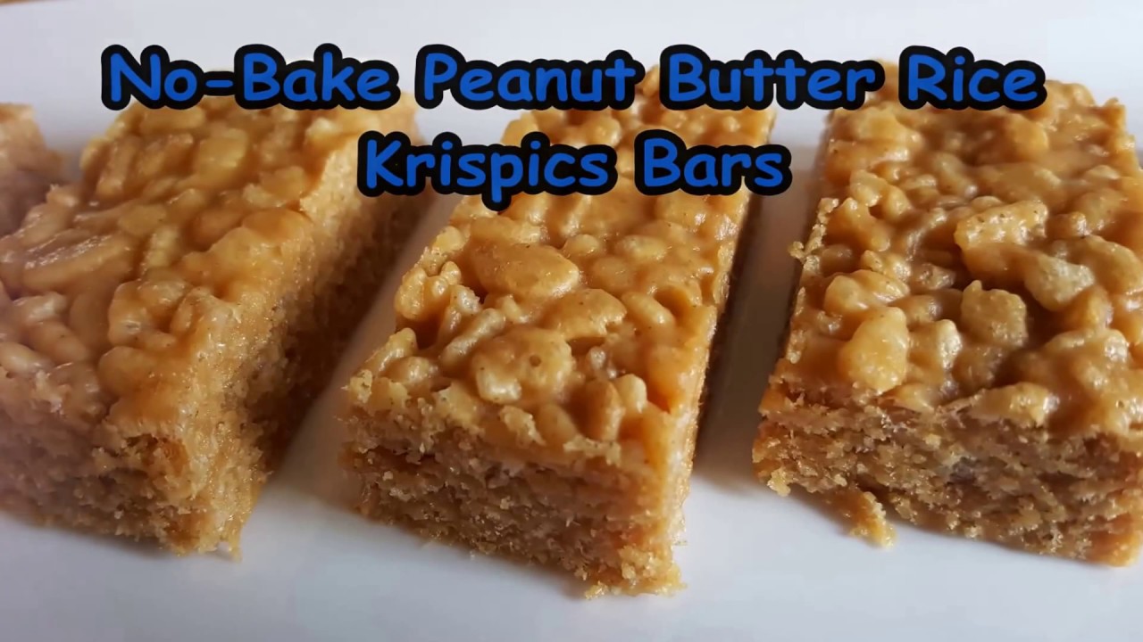 No-Bake Peanut Butter Rice Krispie Bars
