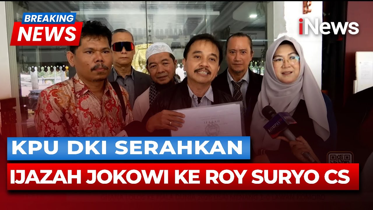 BREAKING NEWS Roy Suryo CS Terima Ijazah Jokowi dari KPU DKI: Kami Yakin Palsu