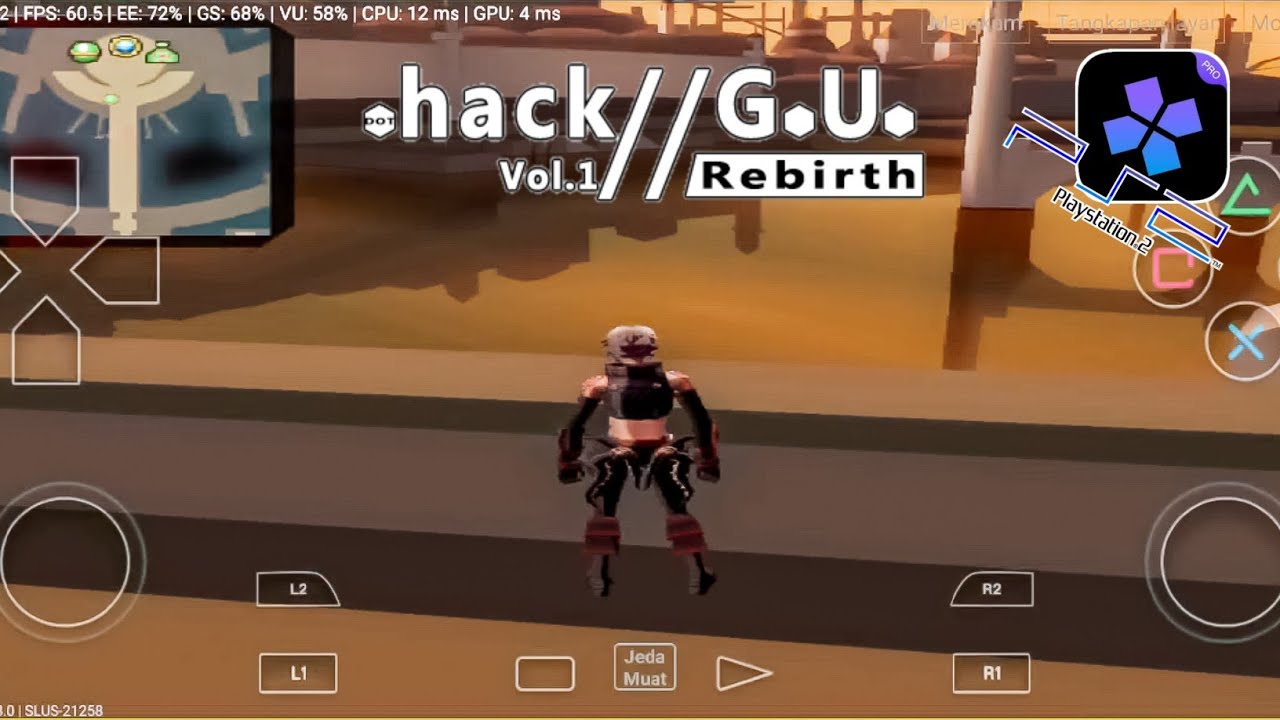 60fps - .hack//G.U. Vol.1//Rebirth (PS2) Android Gameplay | DamonPS2 Pro Emulator