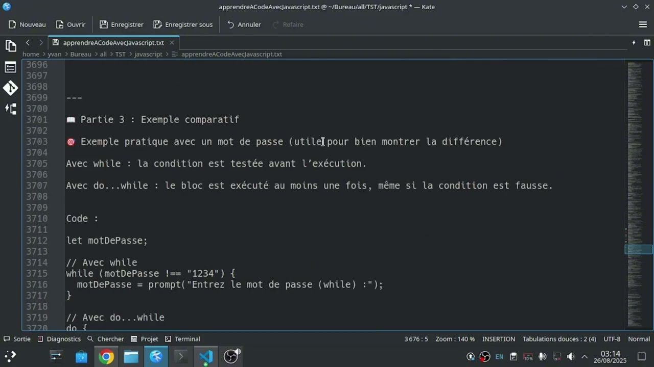 👉 JavaScript : Différences entre for, while et do...while (exemples pratiques) PART B