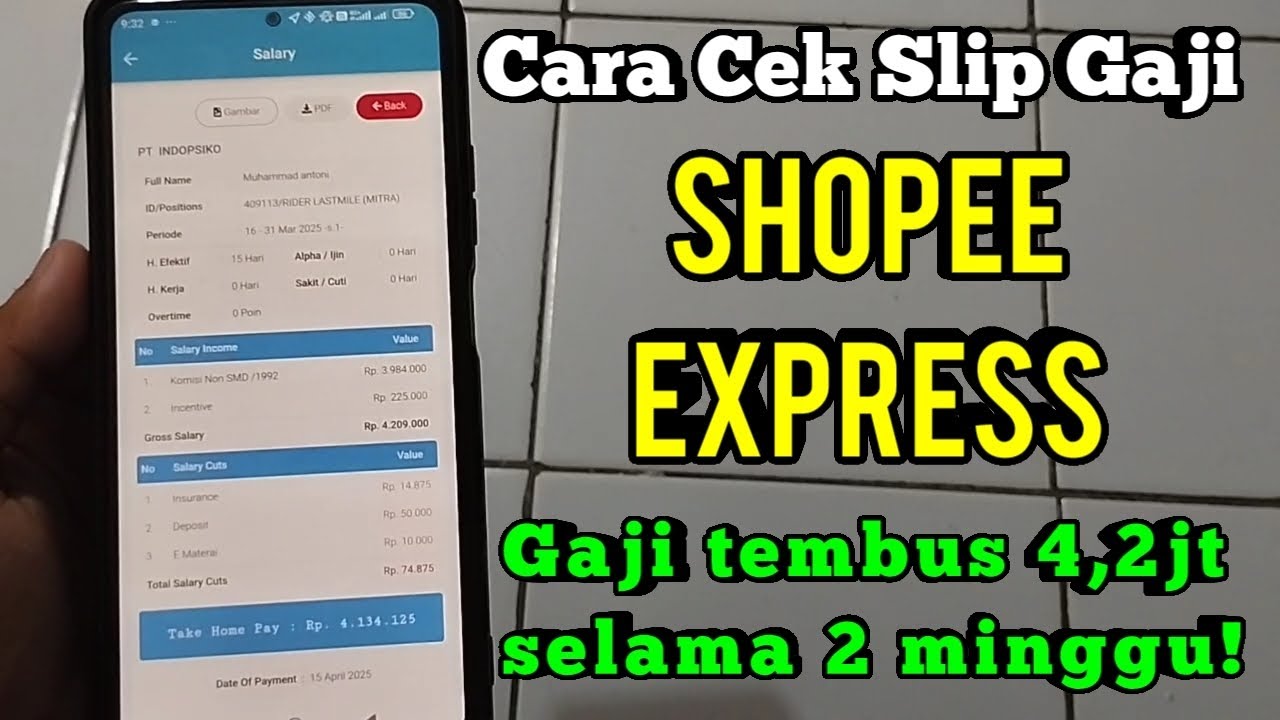 Cek Slip Gaji Kurir Shopee - Shopee kurir spx - gaji kurir shopee?
