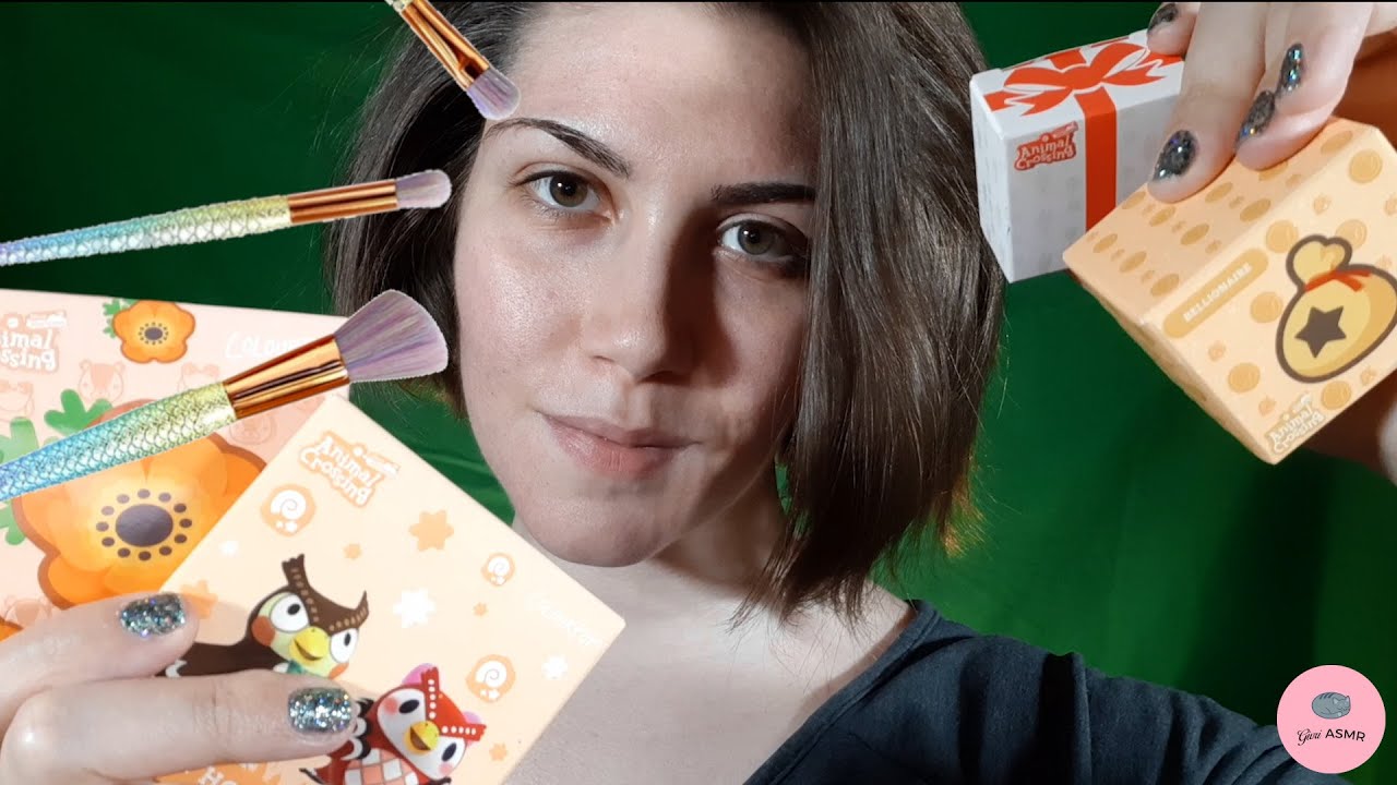 ASMR I TRY AN ANIMAL CROSSING MAKEUP LOOK | Animal Crossing x Colourpop Cosmetics