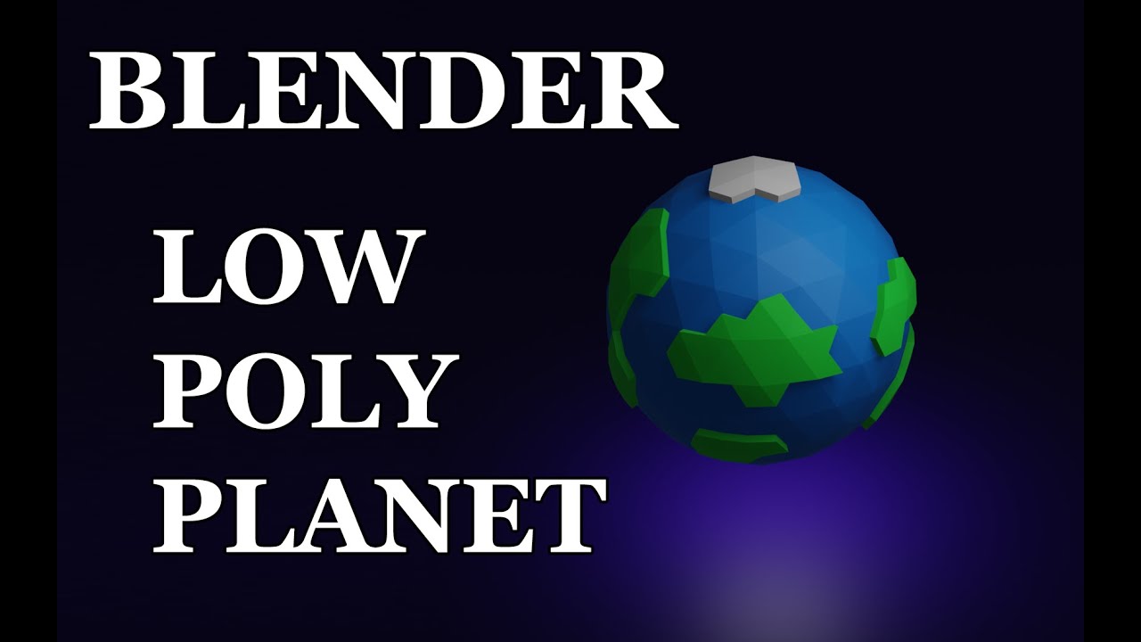 Blender 3.1 | Low Poly Planet | Guide