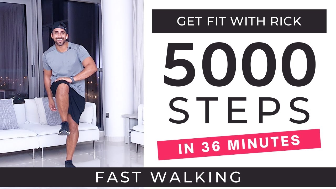 FAST Walking Workout | 5000 Steps in 36 minutes | Steps at home | Walk to the Beat