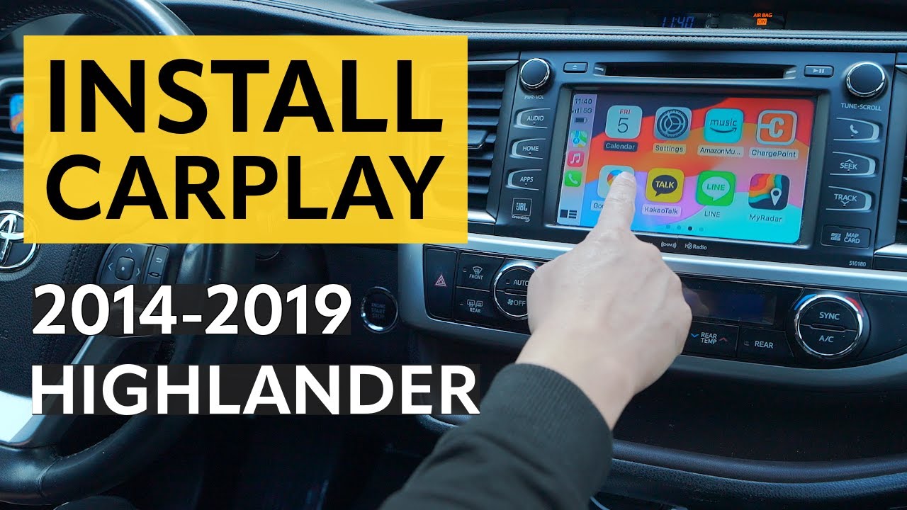 TOYOTA HIGHLANDER 2014–2019 | Установка CarPlay и Android Auto