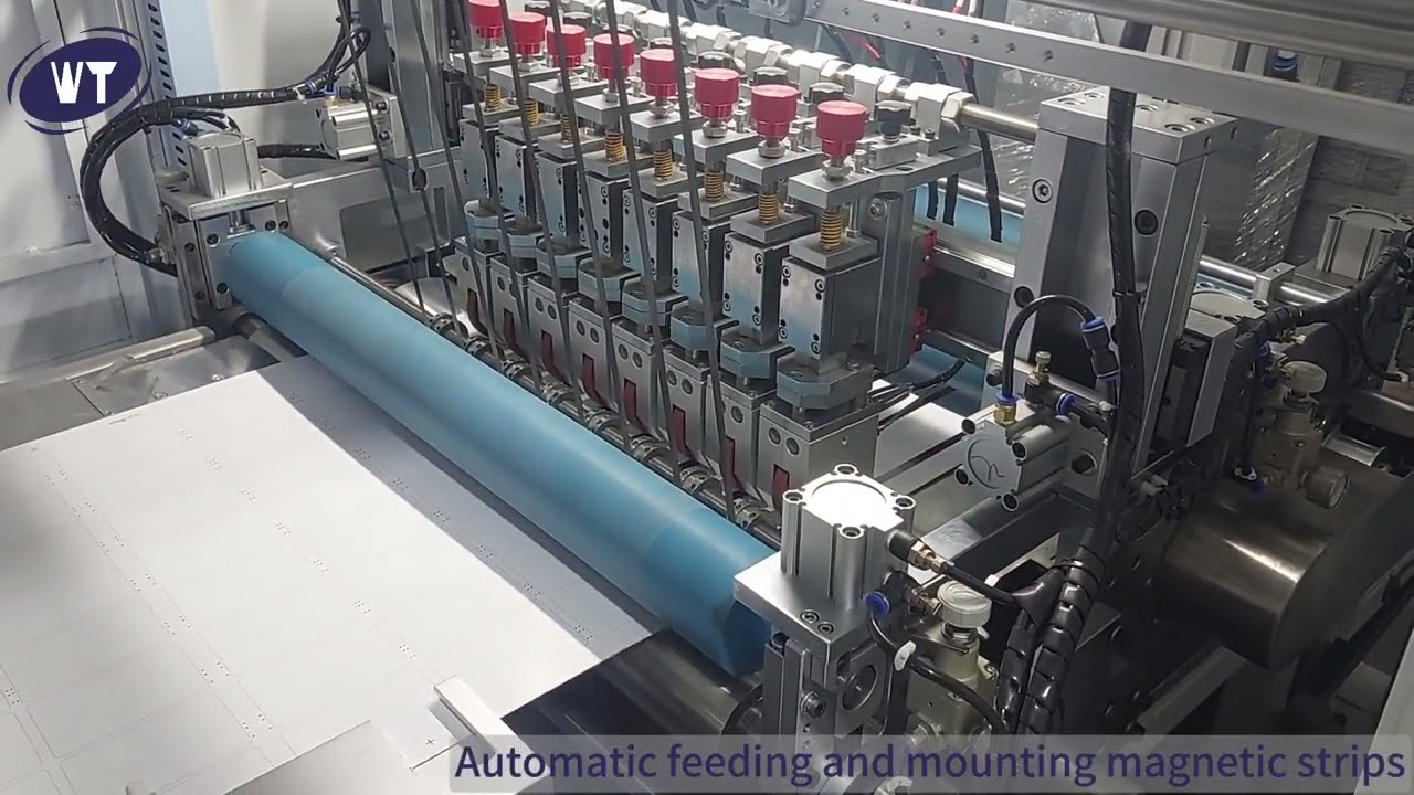 Automatic magnet tape laying machine