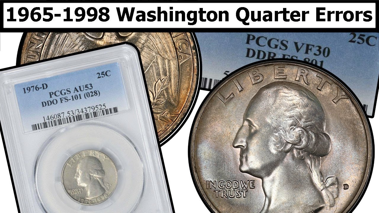 1965-1998 Washington Quarter Errors & Varieties Complete Guide - Values & Clear Explanation