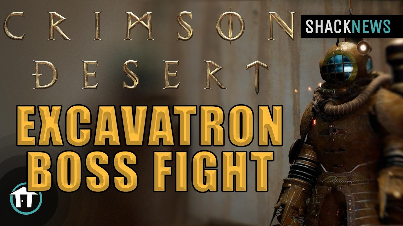 Crimson Desert - Marni's Excavatron Boss Fight (Pure Gameplay)