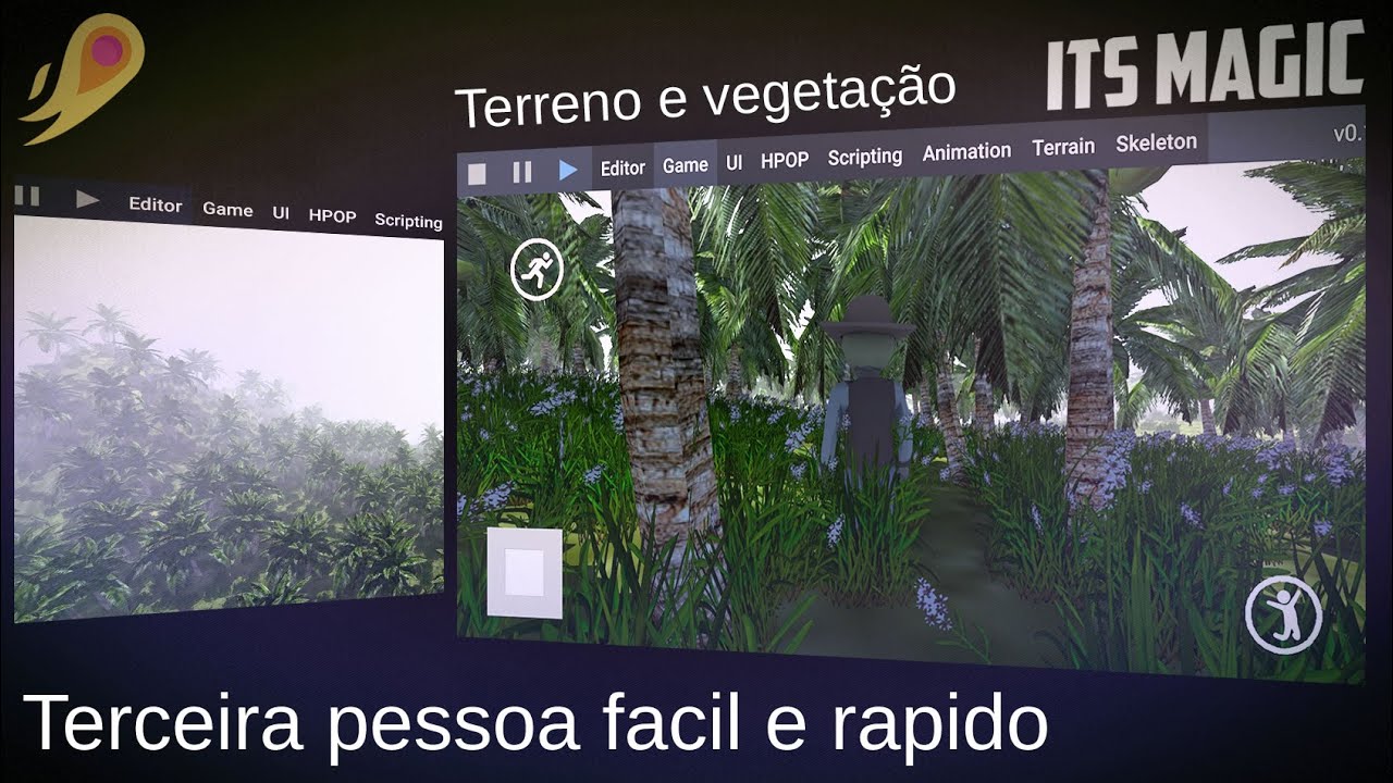 TERCEIRA PESSOA + TERRENO + VEGETAÇÃO *SEM PROGRAMAR* - ITsMagic Engine Android