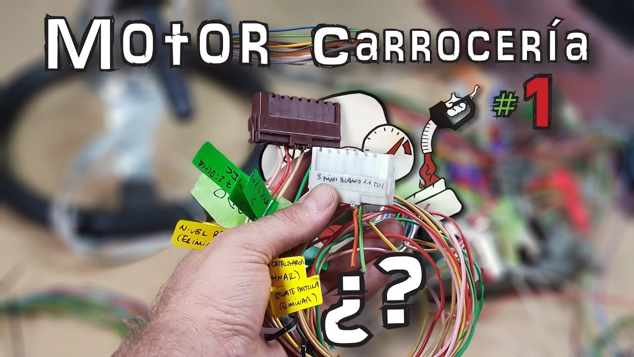 COMO unir el CABLEADO del MOTOR a CARROCERIA, cable a cable - #1 ⚡ SWAP #Peugeot205RFS - 24