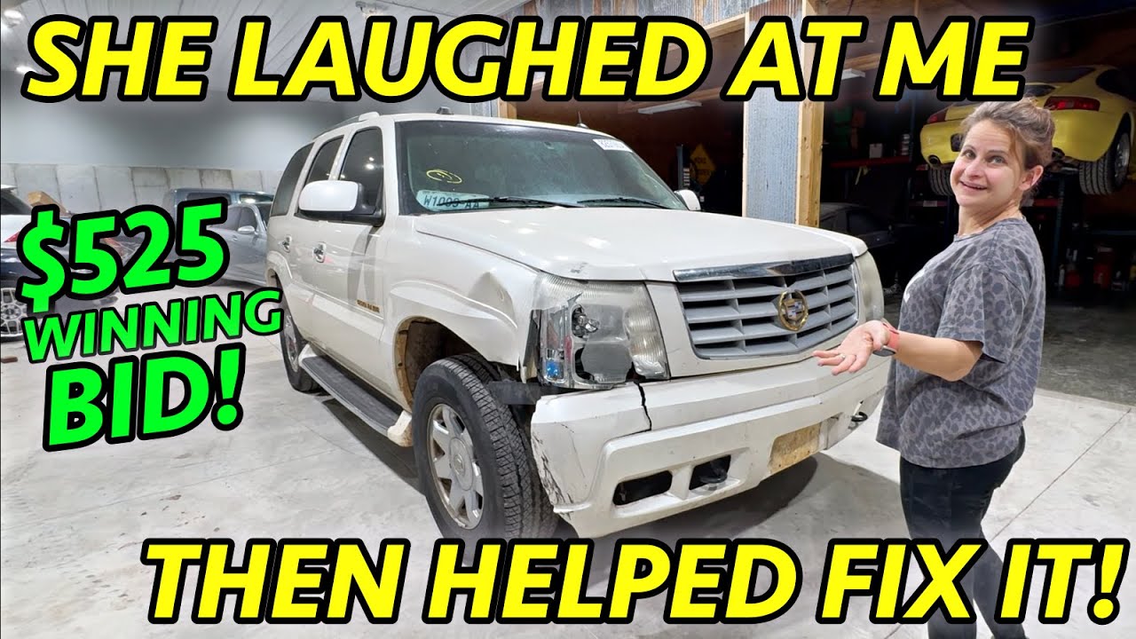 Driving Home A TOTALED High Mileage Escalade & Fixing It With My Wife!