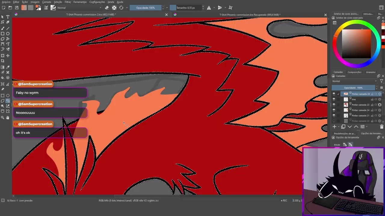 Working on a commission
