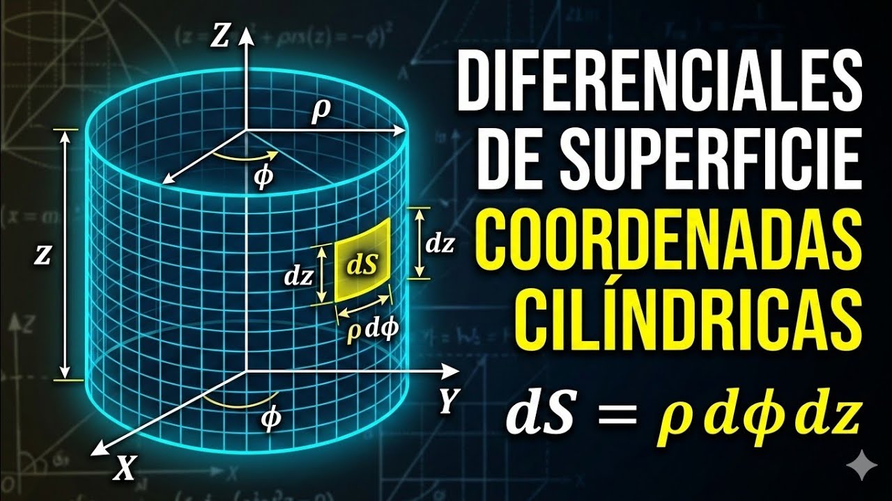 Diferenciales de Superficie en Coordenadas Cilíndricas